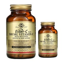 솔가 중성 비타민C 500mg 100정 식물성 베지캡슐 비건 로즈힙 글루텐프리, 1개