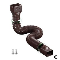 선홈통 배수관 오수받이 멀티조인트 처마빗물받이 물홈통 Downspout 익스텐더 개폐식 빗, 3.C