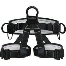 족장 벨트 암벽등반 레펠 작업용 안전 중대재해처벌법, 옐로우 블랙(실버 링) 3개의 베어링 링