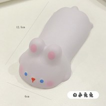 귀여운 손목 받침대 마우스 컴퓨터 노트북 팔걸이 지원 책상용 인체 공학적 카와이 사무용품 느린, 03 White