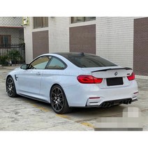 bmw 4시리즈 f32 2 도어 쿠페 2014-2017 428i 435i 블랙 하이 킥 리얼 카본 파이버 리어 부츠 트렁크 윙 스포일러, 도색되지 않은