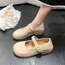 할머니신발 여성 구두 가을 슬립 온 여성 신발류 로우힐 가을 할머니 슬립 온 새로운 복고풍 드레스 여름 로마 기본 고무 푸 메리 86