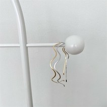 벨라도이 [BELLA.DOI] 메탈 웨이브 여성 헤어밴드, 골드/Free
