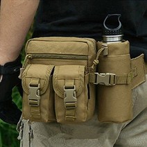 와이지알씨 밀리터리 멀티형 허리 가방 모음 등산 캠핑 힙색 여행, 5.멀티형 허리가방 그레이픽셀