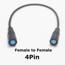 배달전기자전거 1Pcs M8 2 3 4 5 6 핀 전기 자전거 조인트 플러그 Ebike 디스플레이 케이블 방수 여성 옵션, 02 Male to Female, 01 2Pin