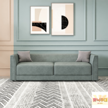 테크니컬 패브릭 소파 소형 북유럽 모던 듀오 2 3인위 인플루언서 거실 렌탈룸용 침실, 3인 1.8m / 쿠션 2개 증정, 그린