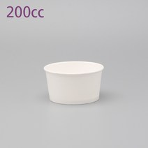 종이용기 200cc 무지 1000개, 단품, 단품
