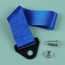 자동차 후크 견인 고리 차 견인장치 1pc 바 드리프트 랠리 비상 도구 스트랩 범용 나일론 레이싱 카 로프 스트랩, 푸른