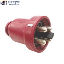 이엠테크 EMT EMT-450P4 고무형 고압 플러그 3선식 4P 단상 삼상 겸용 440V 100A 산업용 콘센트, 1개, 0cm