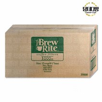 Brew Rite 원형여과지 12-cup(48번) 1박스 - 1000매/여과지/카페용품/대용량/커피여과지/집에서즐기는/편리한/누구나좋아하는/카페/BrewRite/홈카페, 1