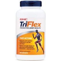 지엔씨 GNC TriFlex Fast-Acting 지앤씨 트리플렉스 패스트액팅 글루코사민 콘드로이틴 심황 보스웰리아 MSM 식이유황 함유 240정, x, 1개