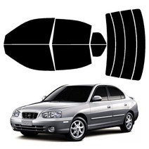 로톰 아반떼XD (00년-06년) 측후면 썬팅필름, RTF-4S 25 (연함), 현대