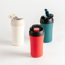 [미듬] 케이하나 투웨이 이중진공 스텐 텀블러 400ml, 아이보리