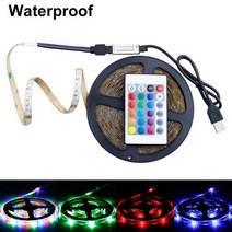 led 스트립 5m 10m 15m 면발광 플렉시블 LED줄 라이트 조명 바 RGB LED 2835 방수 rgb 테이프 5V 리본 다이오드 유연한 스트라이프 램프 USB 플러그 주변, 2년 보증, 4m