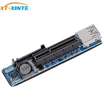 XT-XINTE PCI EXPRESS USB 3.0 어댑터 RAISER EXTENDER PCIE 채굴기 채굴라이저 카드 PCI-E SATA E X1 TO X4 슬롯