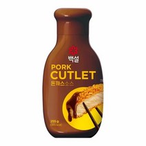 CJ 백설 돈까스 소스 255g 우스타소스 데미그라스소스 오므라이스소스 튀김소스 고급스러운풍미, 10개