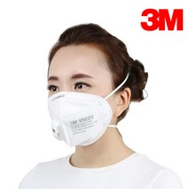 3M 1급 접이식 방진 마스크 9502V+ 개별포장 밸브 25개입 분진 산업용 공업 니트끈, 본상품