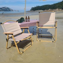 쿠웅 착착 캠핑의자 접이식 가성비캠핑의자 로우체어, 하이2개(높이72cm)+가방, 모카
