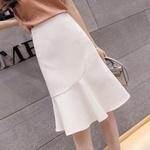 SAMARA 치마 쉬폰 밴딩 프릴 롱 스커트 QQ1510