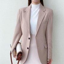 [바보사랑] 여자 정장 면접 오피스룩 솔리드 블레이져 자켓[옷자락]