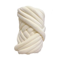 Roomxyd 패브릭 자이언트얀 벨벳 뜨개실 망고실 1KG, 우유, 1개