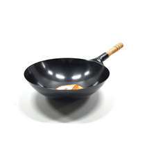 무쇠웍 중화 중식 중국 웍 중국집팬 환진 북경팬 27cm, 나무 손잡이
