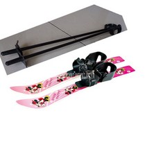 68cm 어린이 야외 스포츠 스키 세트 스키장 스키 보드 강습 레슨, WHITE