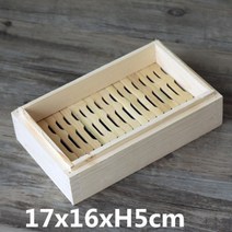편백나무찜기 대 사각형 직사각형 요리 기선 롤빵 두꺼운 쌀 편백찜기, 17x16xh5cm