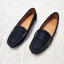 구두모모 데일리 라운드토 가죽 로퍼 단화 (1.5cm)