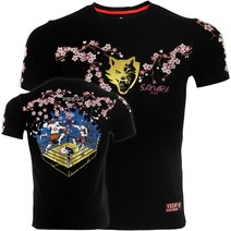 무에타이 격투기 ufc 티셔츠 VSZAP 벚꽃 헬스 종합 트레이닝 면