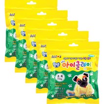 아모스 탱탱 아이클레이 파우치 5p, 초록, 5개