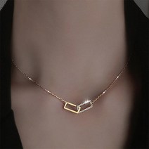 일호장신구 큐빅 큐브 연결 목걸이 개별카드텍포장 파우치증정 국내배송