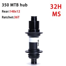 자전거허브 스탠드 오리지널 DT SWISS 350SL MTB 클래식 풀 휠 32H 28H 디스크 센터 잠금 전면 110x15 후면 148x12 36T 래칫, 3.R 148X12 32H MS