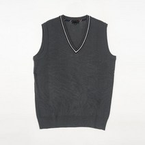 넥라인 조끼 교복조끼 교복 학생복 곤색 회색, 110