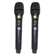강의용 교사용 행사용 노래용 UHF 2채널 송수신기 무선마이크, BOS-0920