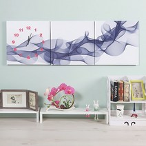 블랙 웨이브 병풍 벽시계 120cm, 본상품선택