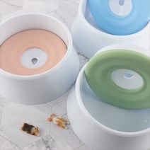 데코와바 강아지 고양이 급수기 물그릇 1200ml, 1개, 그린