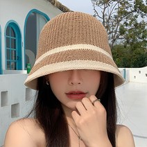 아딜렌 여성 버킷햇 라피아햇 여자 벙거지모자