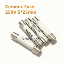 세라믹 퓨즈 5x25mm 250V RO55 500mA 0.5A 1A 2A 3A 4A 5A 6A 8A, 02 8A_01 RO55 5x25mm 250V
