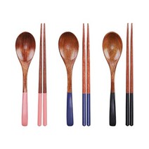 블룸엣홈 클래식 옻칠나무 수저세트 1벌 (색상선택), 01_핑크