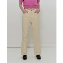 22SS [WEHOURS]옐로우 단색 면 데님팬츠 HSPA2BH72Y1