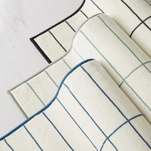 [바이빔]브릭 체크 모자이크 타일 러그 카페트