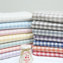 [원단쟁이] 5마]내츄럴한 30수 워싱 멜란체크 14종 E, 연네이비