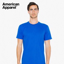 American Apparel 30수 반팔 라운드 Royal Blue
