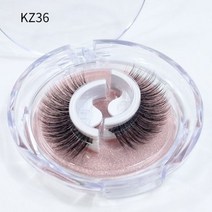 자기 접착제 없는 재사용 가능한 3d 전경 두꺼운 자연 속눈썹 메이크업 300082, KZ36