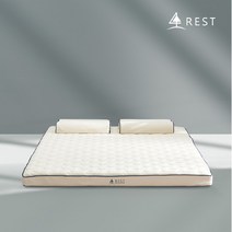 신우팜앤라텍스 레스트 통몰드 천연라텍스 토퍼 매트리스 7.5cm 슈퍼싱글