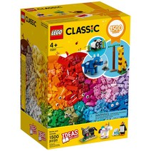 Lego 레고 클래식 1500피스 브릭과 동물 11011