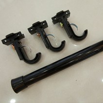 (리앤룸)커튼봉25mm_블랙봉_3m