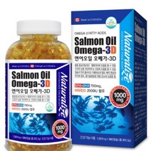 오메가3 연어오일 1001mg 360정 혈행건강 눈영양제 뼈건강 네추럴라이즈 캐나다산, 1개, 기본