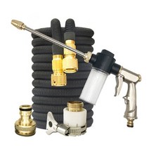 하우스 농업용 점적호스 정원 호스, 검은색, 100ft-30m 확장